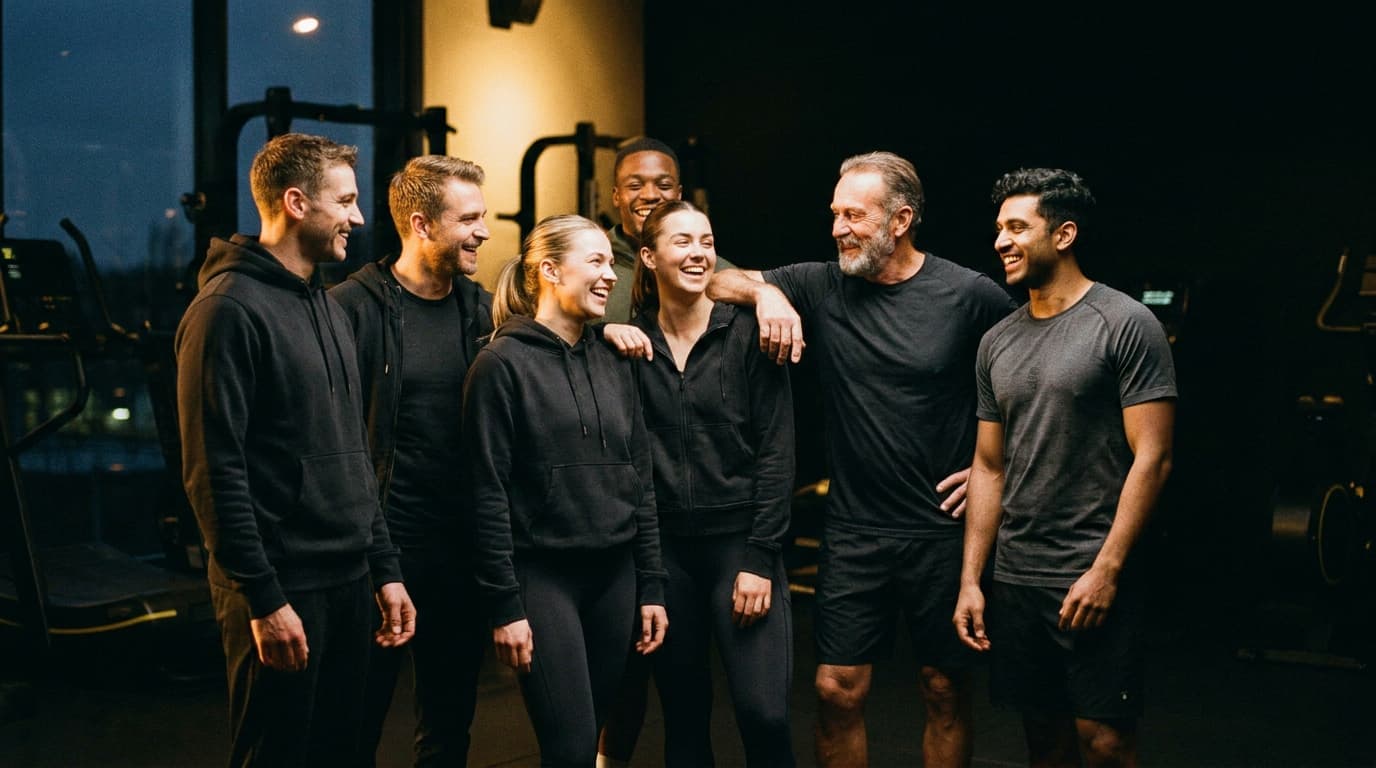 A group training together
